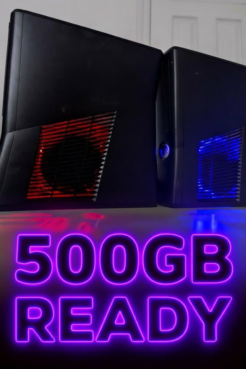 500GB modded console ready